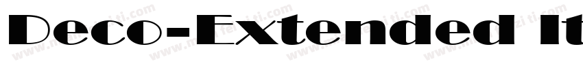 Deco-Extended Italic字体转换